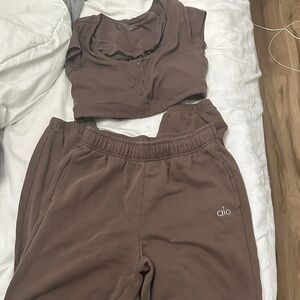 ALO Yoga Brown Track Pants & Joggers